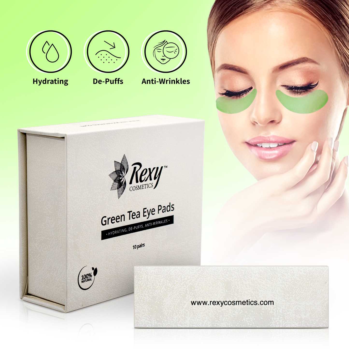 Green Tea Eye Pads by Rexy Cosmetics